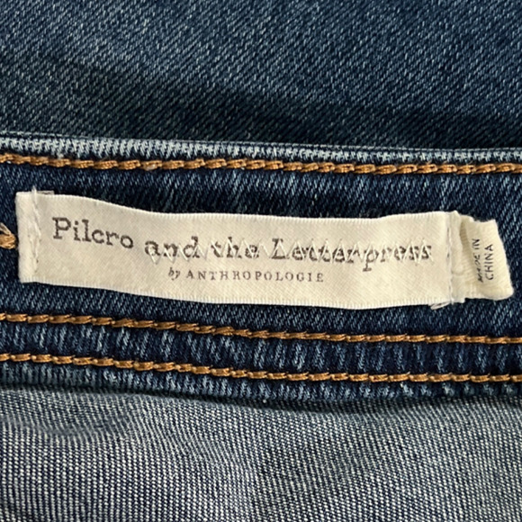 Anthropologie Pilcro Jeans Womens 25 Utility High Rise Cropped Boot Cut Denim - Picture 10 of 15